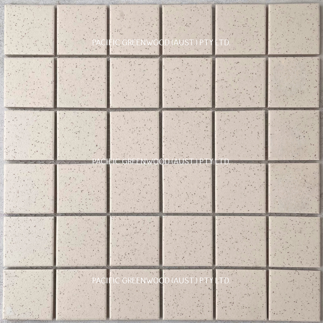 Antique White Speckled Unglazed Mosaic Tile PG-55 – Pacific Greenwood ...