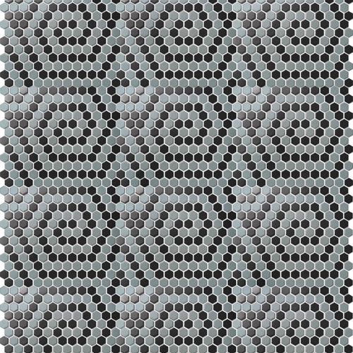 PGHS-0082M Custom Made Unglazed Mosaic Hexagon — Pacific Greenwood