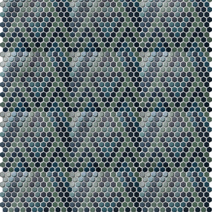 PGHS-0088M Custom Made Unglazed Mosaic Hexagon — Pacific Greenwood