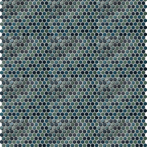 PGHS-0093M Custom Made Unglazed Mosaic Hexagon — Pacific Greenwood